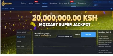 mozzart sure prediction Mozzart Grand Jackpot games for this weekend have been posted, and the amount to be won is Ksh200 million in cash prize